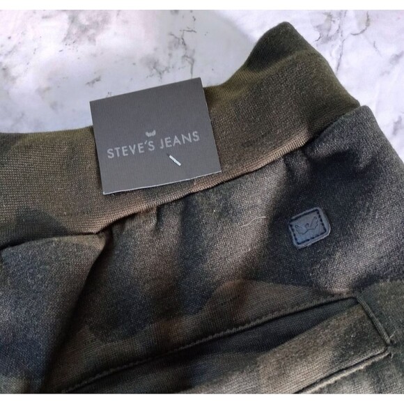 NWT Steven's Jeans Brand Drawstring Camo Sweatpants Joggers Size L - Picture 7 of 9